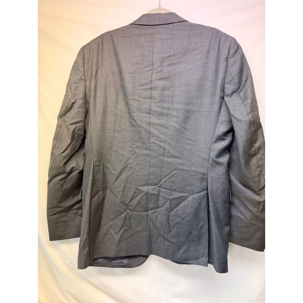 Jos. A. Bank Signature Grey Wool Blazer Tailored Fit 2-Button Sport Coat 42L